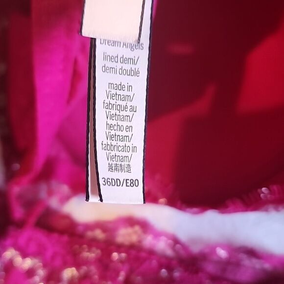 NEW LIMITED EDITION HOT PINK & SHIMMER SILVER VS BRA & PANTY SET! - Picture 10 of 11